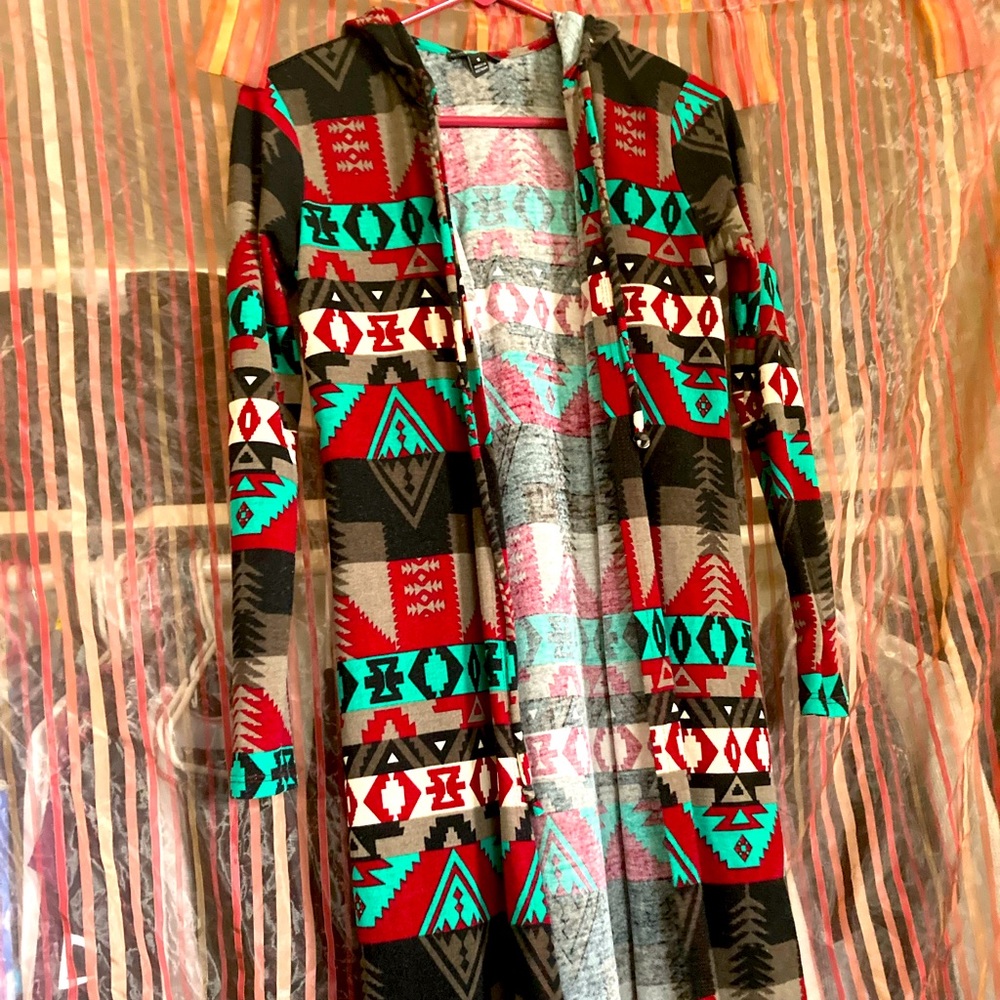 Extra long cardigan